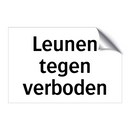Leunen tegen verboden & Leunen tegen verboden & Leunen tegen verboden & Leunen tegen verboden