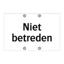 Niet betreden & Niet betreden & Niet betreden & Niet betreden & Niet betreden