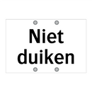Niet duiken & Niet duiken & Niet duiken & Niet duiken & Niet duiken
