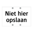 Niet hier opslaan & Niet hier opslaan & Niet hier opslaan & Niet hier opslaan & Niet hier opslaan
