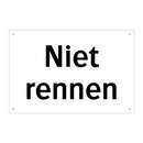 Niet rennen & Niet rennen & Niet rennen & Niet rennen & Niet rennen & Niet rennen & Niet rennen