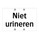 Niet urineren & Niet urineren & Niet urineren & Niet urineren & Niet urineren