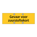 Gevaar voor zuurstoftekort & Gevaar voor zuurstoftekort & Gevaar voor zuurstoftekort