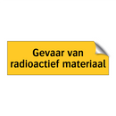 Gevaar van radioactief materiaal & Gevaar van radioactief materiaal