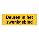 Deuren in het zwenkgebied & Deuren in het zwenkgebied & Deuren in het zwenkgebied