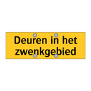 Deuren in het zwenkgebied & Deuren in het zwenkgebied & Deuren in het zwenkgebied