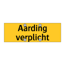 Aarding verplicht & Aarding verplicht & Aarding verplicht