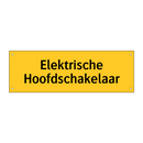 Elektrische Hoofdschakelaar & Elektrische Hoofdschakelaar & Elektrische Hoofdschakelaar