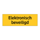 Elektronisch beveiligd & Elektronisch beveiligd & Elektronisch beveiligd & Elektronisch beveiligd