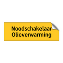 Noodschakelaar Olieverwarming & Noodschakelaar Olieverwarming & Noodschakelaar Olieverwarming