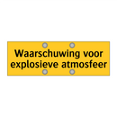 Waarschuwing voor explosieve atmosfeer & Waarschuwing voor explosieve atmosfeer