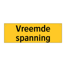 Vreemde spanning & Vreemde spanning & Vreemde spanning & Vreemde spanning & Vreemde spanning
