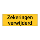 Zekeringen verwijderd & Zekeringen verwijderd & Zekeringen verwijderd & Zekeringen verwijderd