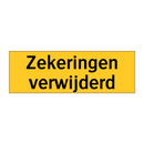 Zekeringen verwijderd & Zekeringen verwijderd & Zekeringen verwijderd & Zekeringen verwijderd