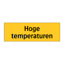 Hoge temperaturen & Hoge temperaturen & Hoge temperaturen & Hoge temperaturen & Hoge temperaturen