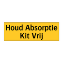 Houd Absorptie Kit Vrij & Houd Absorptie Kit Vrij & Houd Absorptie Kit Vrij