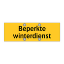 Beperkte winterdienst & Beperkte winterdienst & Beperkte winterdienst