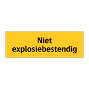 Niet explosiebestendig & Niet explosiebestendig & Niet explosiebestendig & Niet explosiebestendig