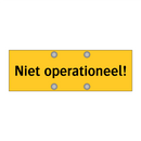 Niet operationeel! & Niet operationeel! & Niet operationeel!