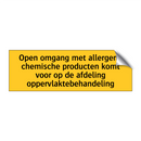 Open omgang met allergene chemische producten komt /.../