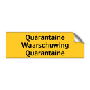 Quarantaine Waarschuwing Quarantaine & Quarantaine Waarschuwing Quarantaine