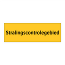Stralingscontrolegebied & Stralingscontrolegebied & Stralingscontrolegebied