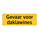 Gevaar voor daklawines & Gevaar voor daklawines & Gevaar voor daklawines & Gevaar voor daklawines