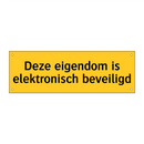 Deze eigendom is elektronisch beveiligd & Deze eigendom is elektronisch beveiligd