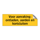 Voor aanraking: ontladen, aarden en kortsluiten & Voor aanraking: ontladen, aarden en kortsluiten