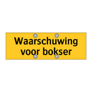Waarschuwing voor bokser & Waarschuwing voor bokser & Waarschuwing voor bokser