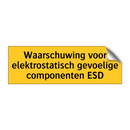Waarschuwing voor elektrostatisch gevoelige /.../