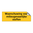 Waarschuwing voor milieugevaarlijke stoffen & Waarschuwing voor milieugevaarlijke stoffen