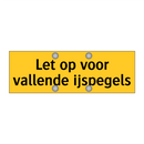 Let op voor vallende ijspegels & Let op voor vallende ijspegels & Let op voor vallende ijspegels