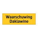 Waarschuwing Daklawine & Waarschuwing Daklawine & Waarschuwing Daklawine & Waarschuwing Daklawine