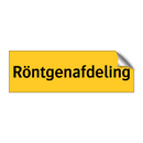 Röntgenafdeling & Röntgenafdeling & Röntgenafdeling & Röntgenafdeling