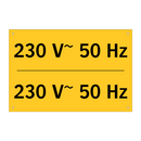 230 V~ 50 Hz & 230 V~ 50 Hz & 230 V~ 50 Hz & 230 V~ 50 Hz & 230 V~ 50 Hz & 230 V~ 50 Hz