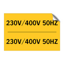 230V/400V 50HZ & 230V/400V 50HZ & 230V/400V 50HZ & 230V/400V 50HZ