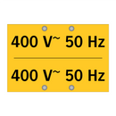 400 V~ 50 Hz & 400 V~ 50 Hz & 400 V~ 50 Hz & 400 V~ 50 Hz & 400 V~ 50 Hz