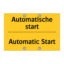 Automatische start - Automatic Start & Automatische start - Automatic Start