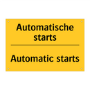 Automatische starts - Automatic starts & Automatische starts - Automatic starts