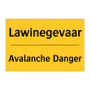 Lawinegevaar - Avalanche Danger & Lawinegevaar - Avalanche Danger & Lawinegevaar - Avalanche Danger