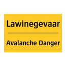 Lawinegevaar - Avalanche Danger & Lawinegevaar - Avalanche Danger & Lawinegevaar - Avalanche Danger