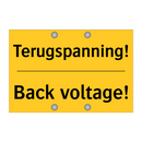 Terugspanning! - Back voltage! & Terugspanning! - Back voltage! & Terugspanning! - Back voltage!
