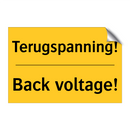 Terugspanning! - Back voltage! & Terugspanning! - Back voltage! & Terugspanning! - Back voltage!