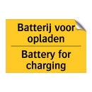 Batterij voor opladen - Battery for charging & Batterij voor opladen - Battery for charging