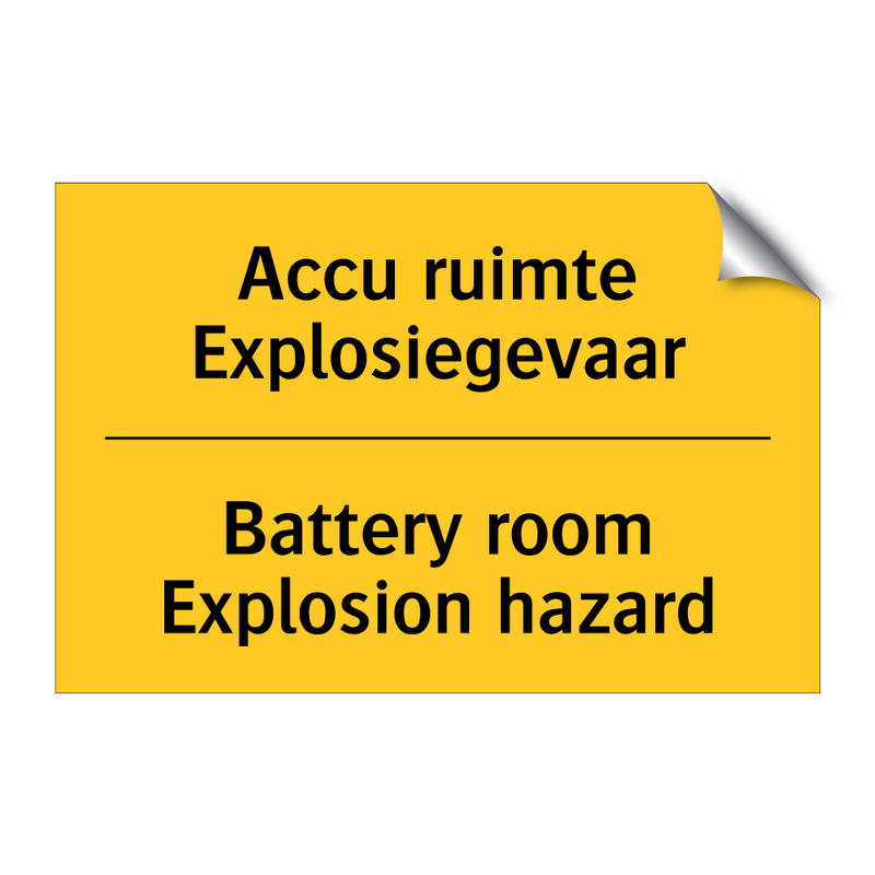 Explosiegevaar Koop Accu ruimte Explosiegevaar - Battery room Explosion hazard bord ...