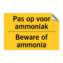 Pas op voor ammoniak - Beware of ammonia & Pas op voor ammoniak - Beware of ammonia