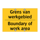 Grens van werkgebied - Boundary of work area & Grens van werkgebied - Boundary of work area