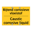 Bijtend corrosieve vloeistof - Caustic corrosive liquid