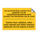 Let op laserstraling, wanneer /.../ - Caution laser radiation, when /.../